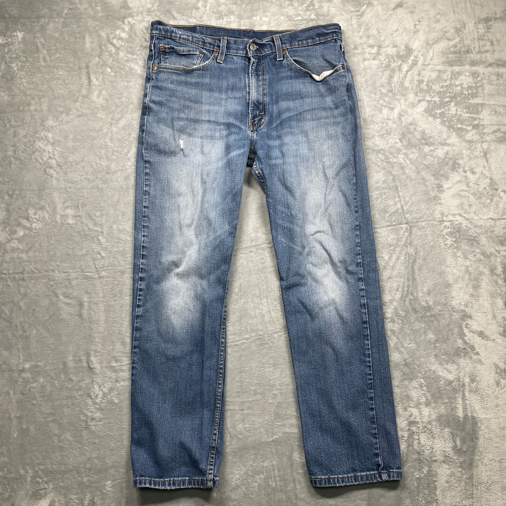 Levis 514 Straight Fit Jeans Mens 34x30 Blue‎ Medium Wash Denim Pants